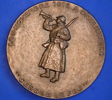 WW1 French Fiftieth Anniversary Medal of the Ceasefire 1918 - 1968, 67mm [31791]