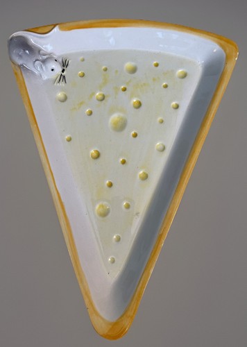 Cute triangular cheese dish - triangular,