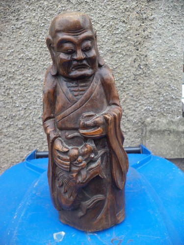 Antique chinese carved - carved, bamboo