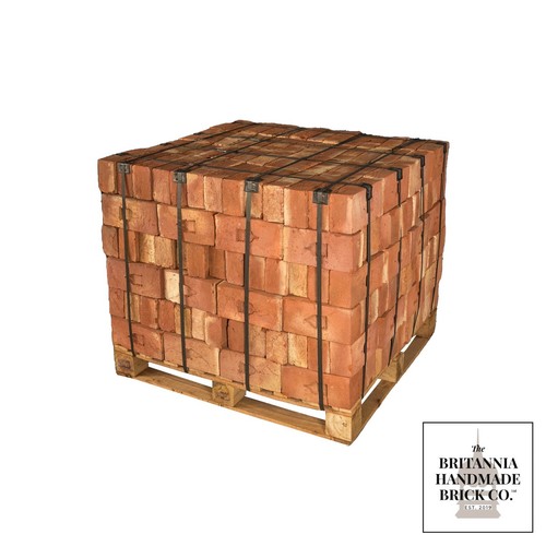 Red brick handmade - red, 3/4"
