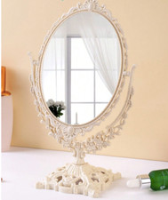 Retro Double-Sided Mirror Adjustable Desktop Mirror New Makeup Mirror  Home