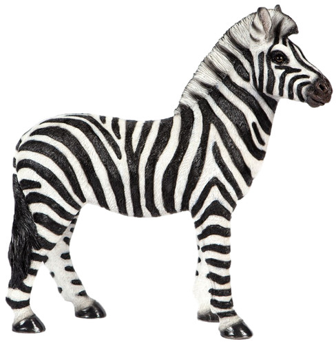 Zebra garden ornament resin - zebra,