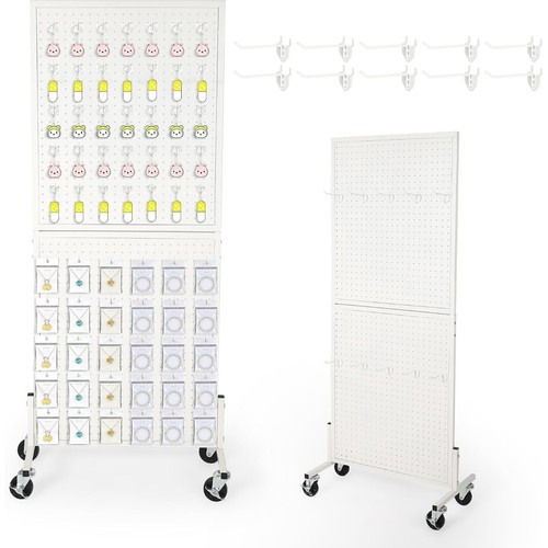 2x5ft metal pegboard display - pegboard,