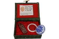 Carved Chinese Seal Set with