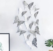 12 Pcs 3D Butterflies Wall Art