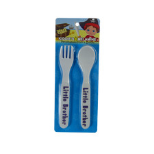 Melamine children's cutlery set - Boys names - Fork and Spoon Set