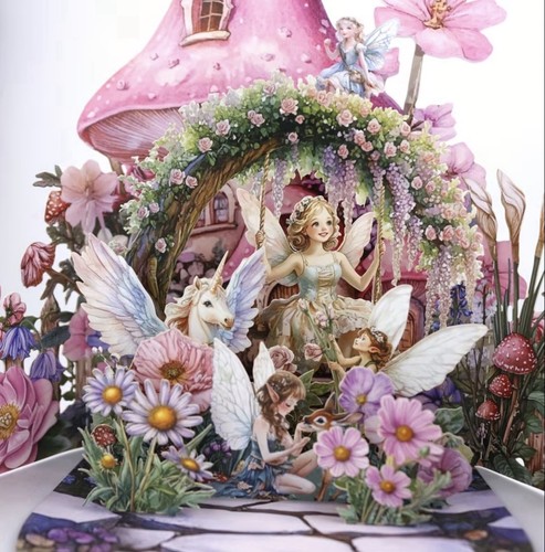 Angel garden pop up - 3d, pop-up
