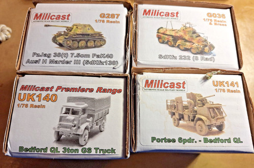 20mm milicast ww2 vehicles - milicast, &