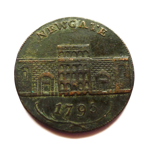 1795 conder penny newgate - 1795, 1/2