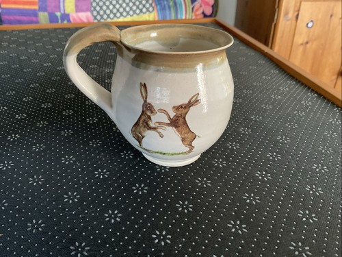 Hare pottery mug - , scottish
