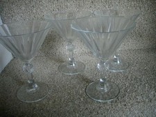 Set of 4 Vintage Martini Cocktail Glasses
