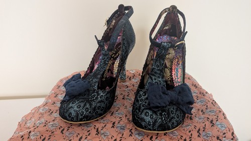 Irregular choice blue glitter - irregular,