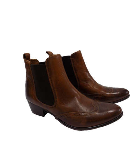 Dune boots brown tan leather - boots,