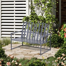 Steel Patio Garden Bench