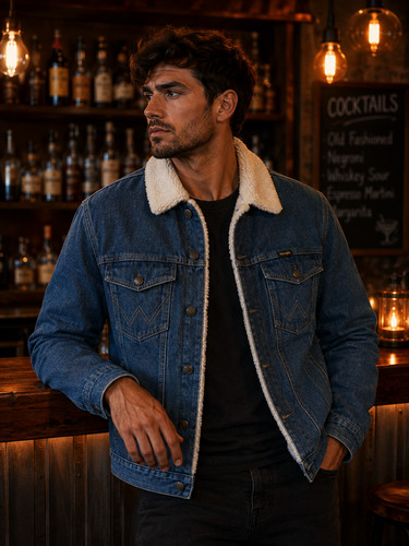 Wrangler denim jacket - denim, l