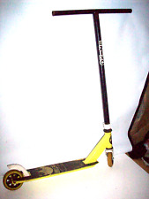 Old Black /Yellow Toy Kids scooter metal used Ref No 8A