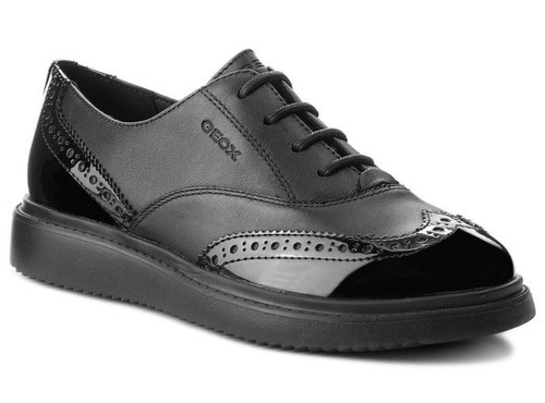 Geox thymar black leather - geox, j