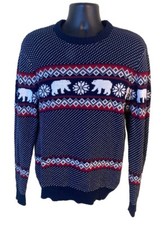Aspen Sweater Mens Medium Blue
