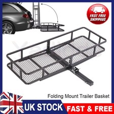 Hitch Mount Cargo Carrier Folding Cargo Basket 550 LB Fits Car SUV Pickup