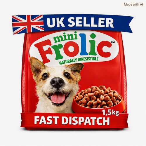 Dry food frolic mini beef - food,