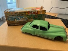 1950’S TRI-ANG MINIC CLOCKWORK WIZARD  STOP-ON CAR CAR IN ORIGINAL BOX