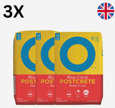 3 x Blue Circle Postcrete