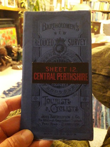 Vintage bartholomew map - vintage,