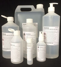 ACETONE 99.5% PURE HIGH STRENGTH NAIL GEL POLISH REMOVER 35ml to 100 Litre (L)