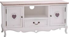 Maine Furniture Co Shabby Chic French Chalk White TV Stand Cabinet