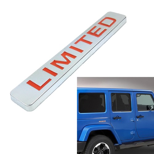 Red limited metal logo - 3d,