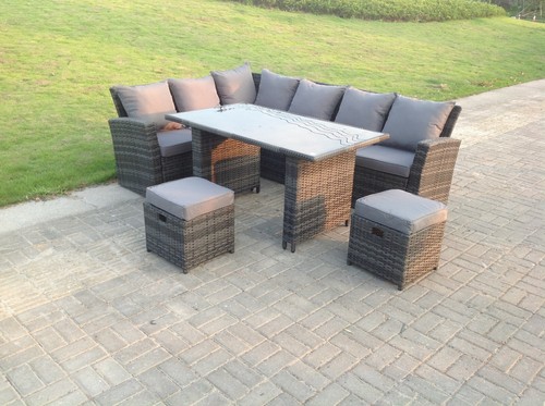 Seater high back rattan - 8,
