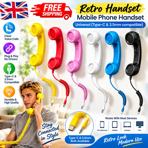 Retro telephone handset - telephone,
