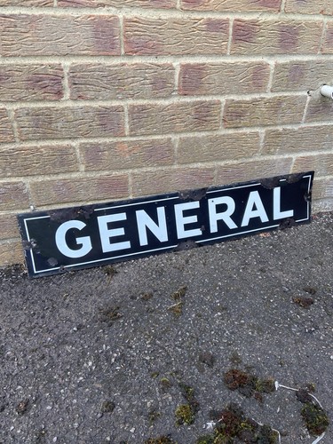 Original general enamel sign - general,