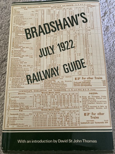 Bradshaws july 1922 railway - bradshaws,