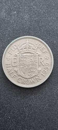 1959 half crown queen - half,