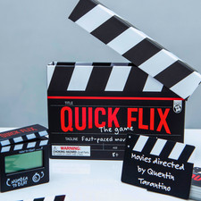 Boxer Gifts Quick Flix Movie Trivia Game - Quiz Games for Groups and Family