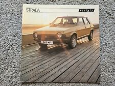 FIAT STRADA INC 105 TC SALES BROCHURE 1981 1982