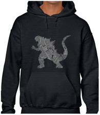 KAIJU 1 HOODY HOODIE FUNNY COOL GODZILLA DESIGN MONSTER RETRO FASHION NEW