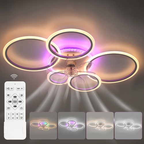Led ceiling fans - led, with