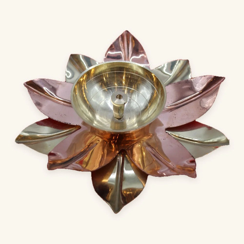 Lotus diya brass - lotus, &