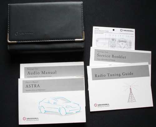 Vauxhall astra owners manual - owners,