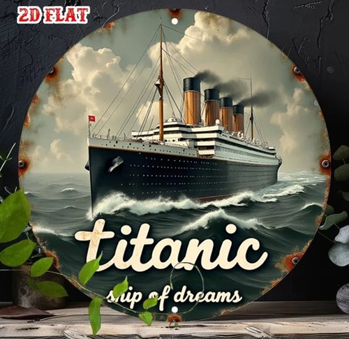 Retro titanic ship of - -,