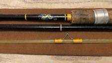 Vintage 1960s Float/Spinning Fishing Rod Bamboo/Fibreglass Tip With Carry Case