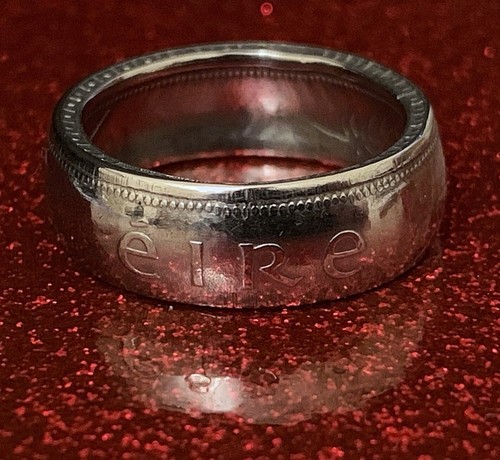 Hand crafted coin ring made - coin,