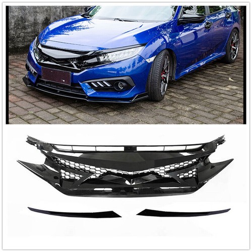 Front bumper mesh hood grille - bumper,