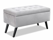 Velvet Ottoman Storage