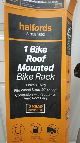 Halfords roof mounted - roof, cycle