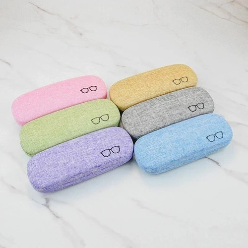 Linen hard shell glasses case - hard,