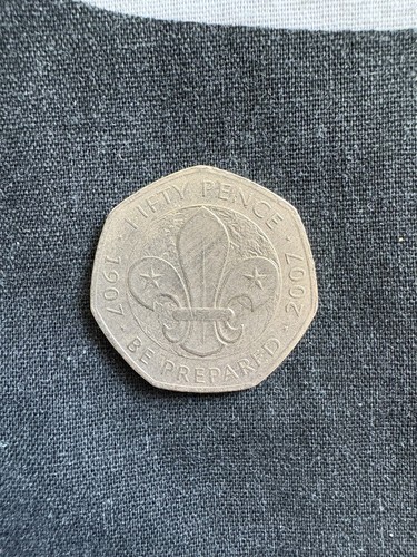 2007 50p coin scouts - 50p,