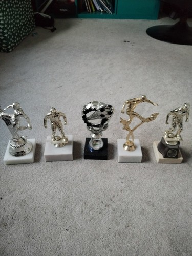 Football mini trophy job lot - football,